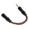 2.5mm to 3.5mm Sound Cable Female to Male Single Crystal Copper Core Gold Plated Connector Headphone Adapter Cable 5.5in