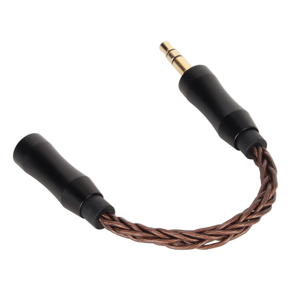 2.5mm to 3.5mm Sound Cable Female to Male Single Crystal Copper Core Gold Plated Connector Headphone Adapter Cable 5.5in