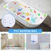 Kids Cartoon Bathtub Mat 40x16 inch Non Slip Baby Toddler Bath Mat for Bathroom Tubs Shower Mats with Suction Cups & 30 Stickers