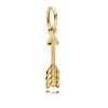 New Copper Gilded Arrow Family Tree Charm Ideal For Decoration Original Design Wrist Bracelet Accessories Fine Jewelry For Women Gift