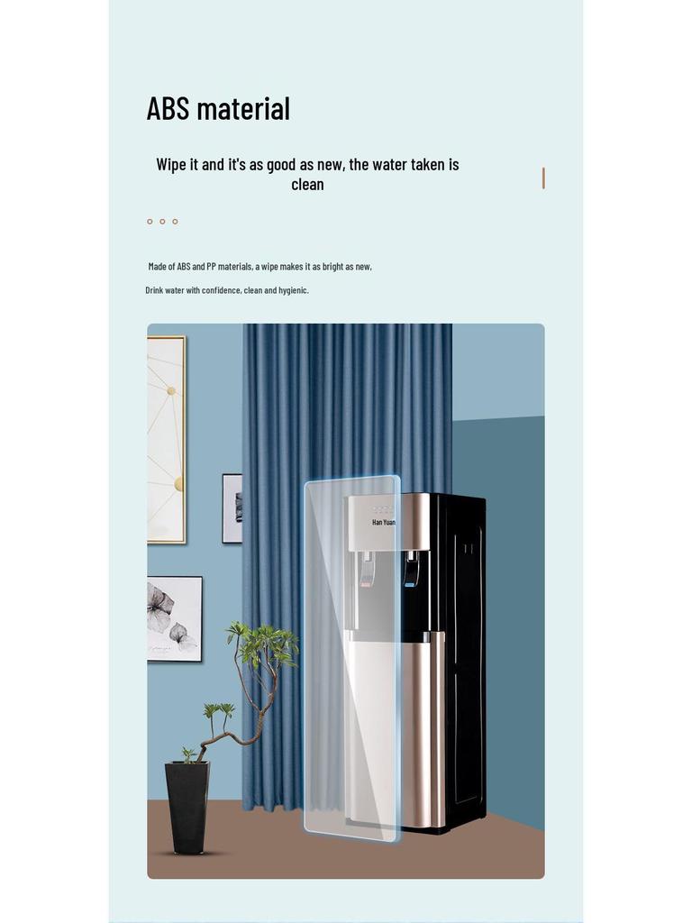 Qinyuan Intelligenter vertikaler Wasserspender: Bodenmontiert, Dual-Use für Tee, Kühlung & Heizung, Vollautomatisch für den Heimgebrauch