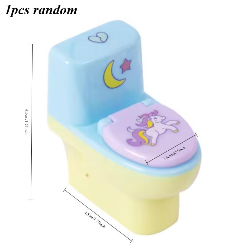 

1pcs/3pcs Pencil Sharpener Creative Toilet Shape Cartoon Unicorn School Supplies Gift Accessories Back To School
