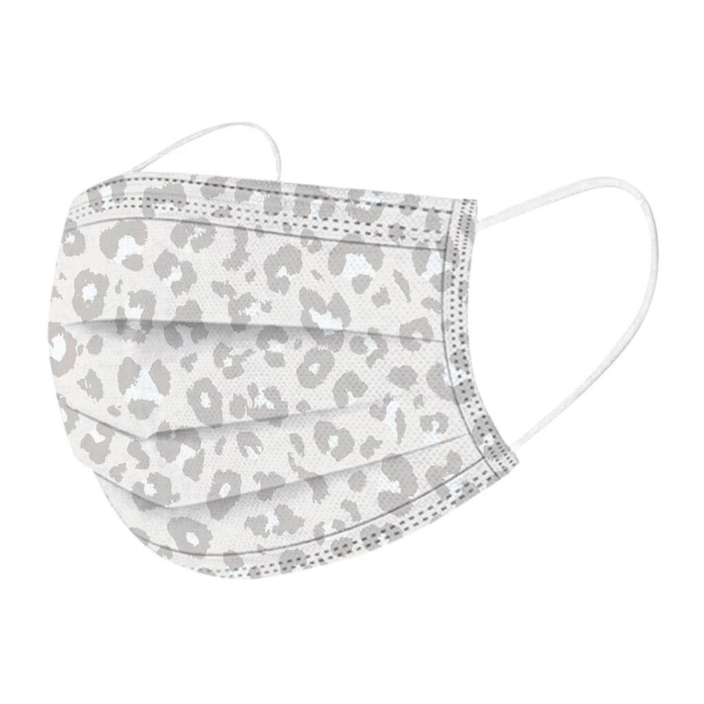 Voksen Tre-lags Engangs Støvtett Beskyttende Leopardmønstret Maske