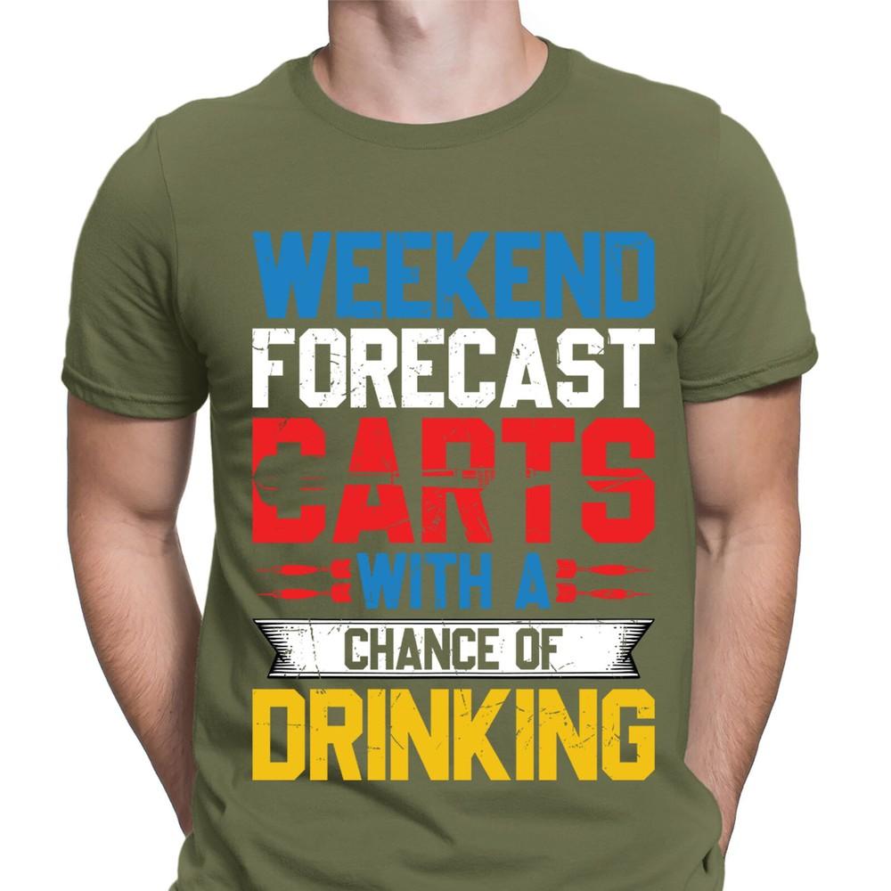 Weekend Forecast Darts With A Chance Of Drinking Funny Novelty Mens TShirts6NE