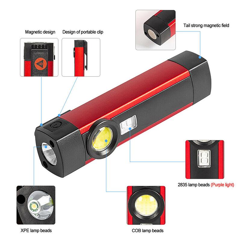 Buy LED COB Car Work Lamp Battery Workshop Lamp Flashlight Hand Lamp ...