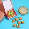 Creative Pizza-Shaped Detachable Eraser for Students