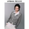 UR Women's Autumn Color-Block Jacquard Knit Cardigan