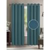 Curtain - HOME DECO - 140 X 260 Cm - Linen Effect - Blue - Ready-to-hang - Washable 30°C