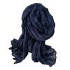 Women Scarf Solid Color Pleated Long Retro Autumn Winter Warm Long Scarf Soft Vintage Inspired Scarf