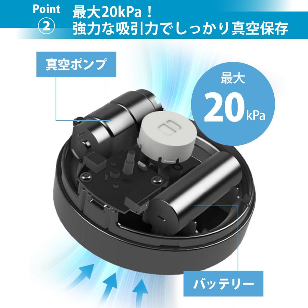 SHELBRU CANISTER Storage Container Canister Glass Vacuum Sealed One Push 15 Seconds Coffee Beans Present Gift Gift Box (White (Single Item/Color