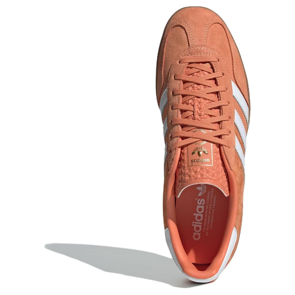 adidas Womens Gazelle Indoor 'Hazy Copper Gum' (women's sizes) Hazy Copper / Cloud White / Gum Skate Shoes JI2586