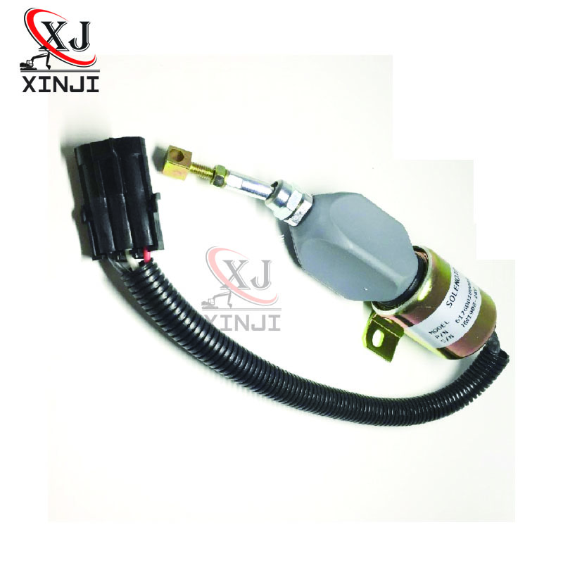 Shutdown Solenoid 612600180008 1752ES 24E7UC3B1S7 1752ES 12E7UC3B1S7 For 24V  12VExcavator Engine Parts