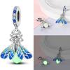 Charms Plata De Ley 925 copper Original Devil's Eye Perfume Bottle Bow Silicone Spacer Beads Women Bracelet DIY Zircon Pendants
