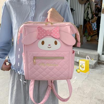 Premium niedlicher Schleife Großohriger Hund Rucksack neuer Cartoon große Kapazität lässig einfach Clip