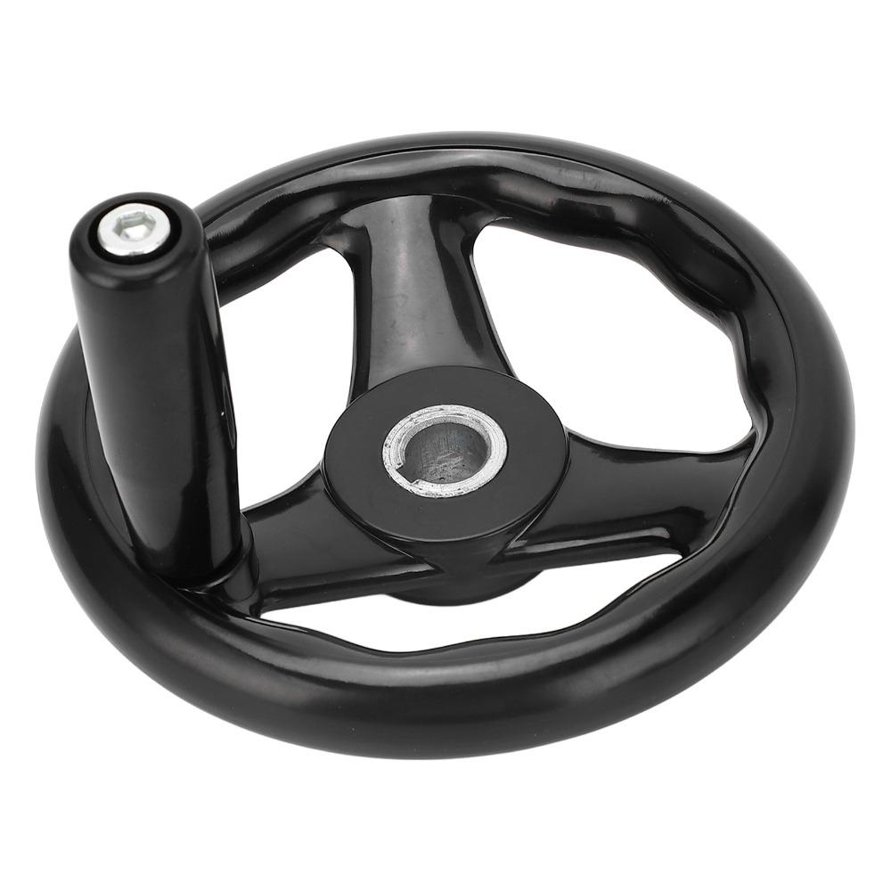 16mm Hole Diameter Lathe Hand Wheel 0.63 x 6.3in Hand Wheel Durable Universal Handwheel  Grinders