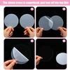 30Pcs Multi Purpose Clear Acrylic Board Blank Round Panel Shatterproof for Wedding Party Signs Display Project