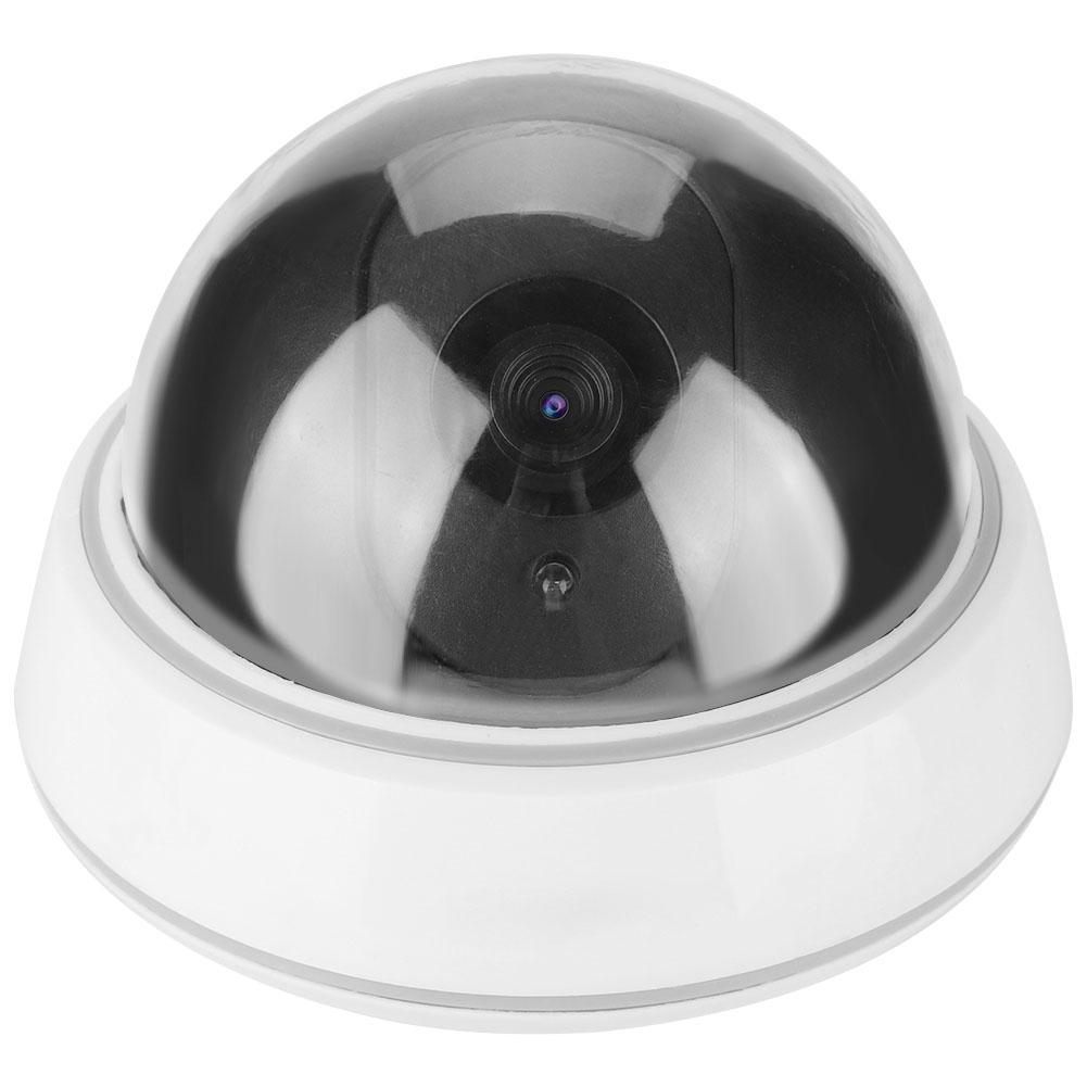 Dome Simulation Camera Dummy Fake Security Monitor Alarm Flashing LED Light