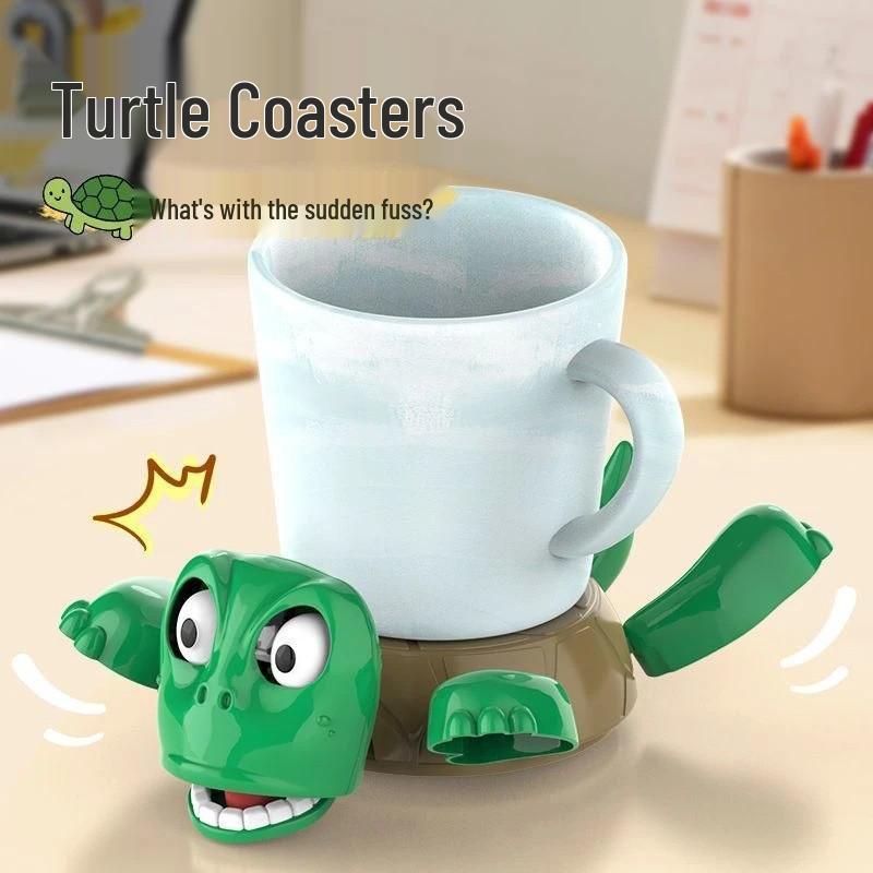 

Turtle Eye-Press Stress-Relief Coaster – Fun & Creative Desktop Ornament