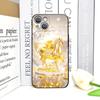 Luxury Crystal Golden Horse Pattern Phone Case for IPhone 17 16 12 11 14 Plus 13 15 Pro Max Mini X XS XR Shockproof Soft Covers