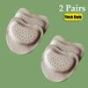 2 Pairs Anti Slip Heel Pads For Women Shoes Forefoot Cushion Pain Relief Inserts Gel Toe Protectors High Heels Comfort Insoles