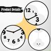 Wall Clock Ornament Silent Acrylic Home Decoration Pendulum Decorative for Kitchen Indoor