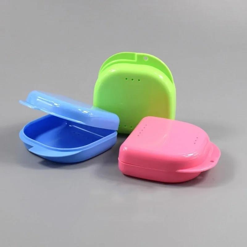 Dental Retainer Box Case Dentures Sport Mouthguard Brace False Teeth Storage New