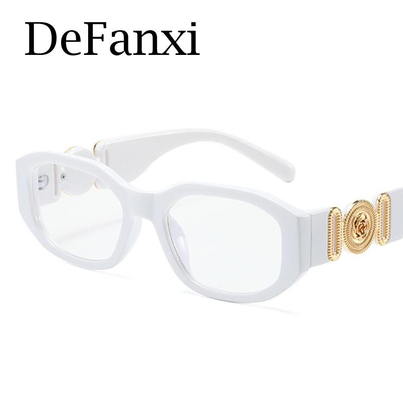 Small Rectangle Blue Light Blocking Reading Glasses Men Women Luxury Brand Square Eyeglasses Frames Transparent Fashion Eyewear