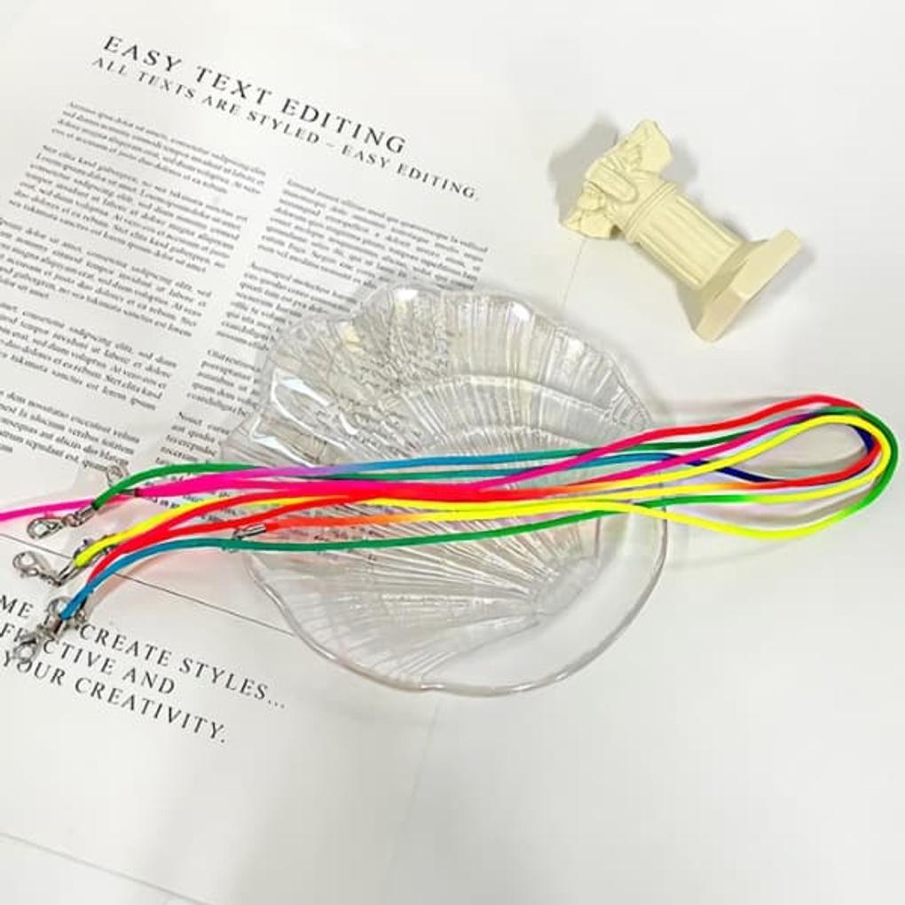 

Women s Rainbow Mask Strap Color Random Layered Necklace Color random