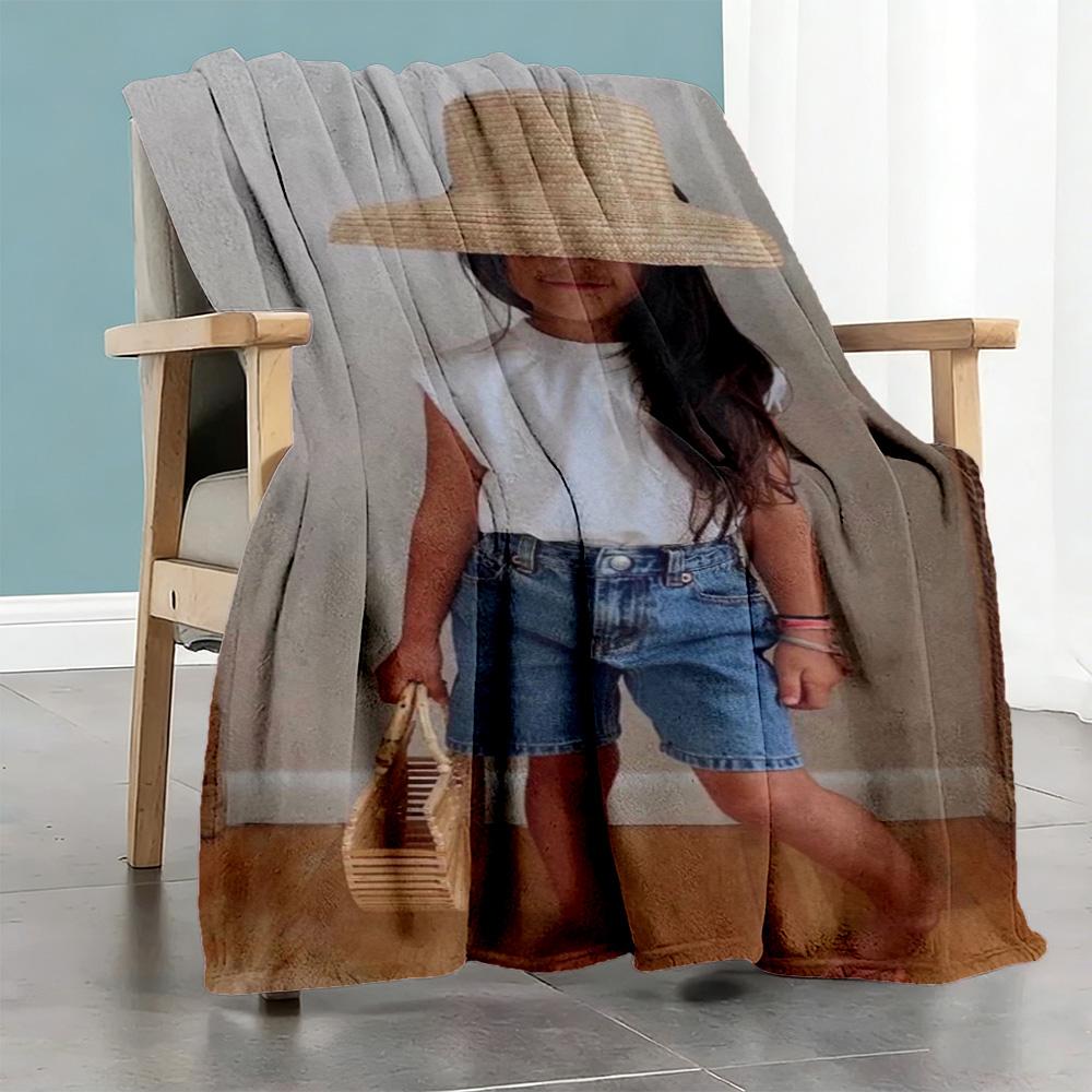 Customize Photos Personalized picture Blanket Cozy Customizable Blanket Soft & Cozy Perfect for Seaside Office Livingroom Office Chair All-Season Use