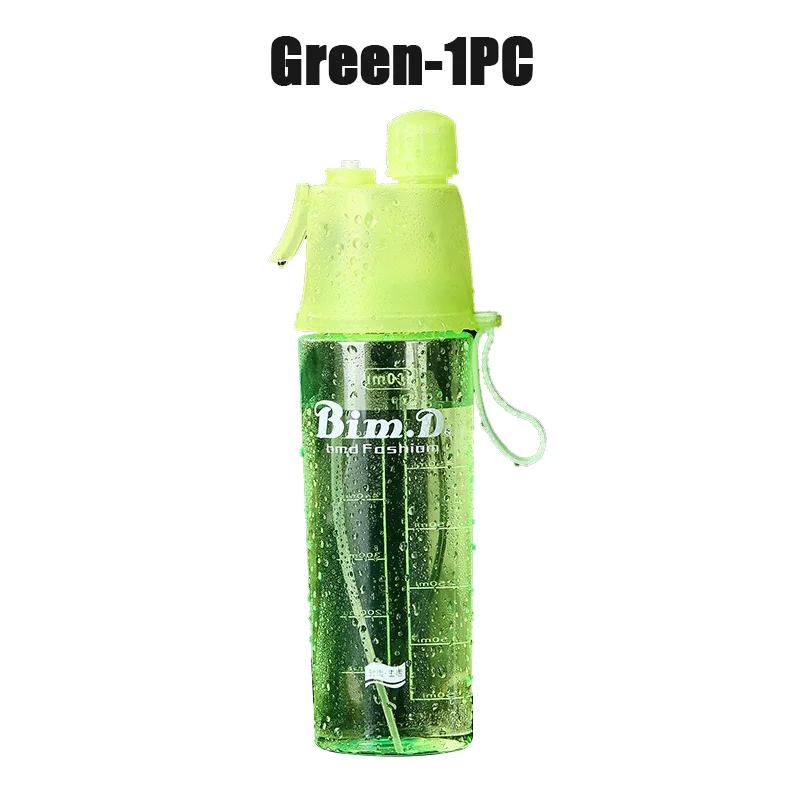 1/2/4PCS Creative Spray Portable Water Bottle Mist Atomizing Bottle for Outdoor Sports Gym Fitness Reusable Leak Proof Drinking