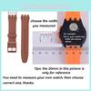 Durable Silicone Watch Strap Replacement For Swatch 16mm 17mm 19mm 20mm