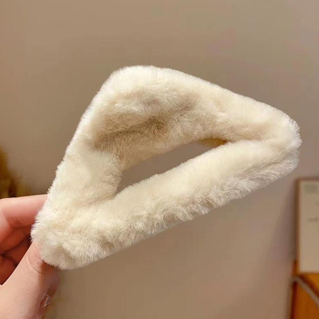 14cm Winter Plush Hair Claw Clip Faux Fur Elegant Hairpins Women Hair Clip Barrette Crab Headwear Girls Hair Accessories Gift