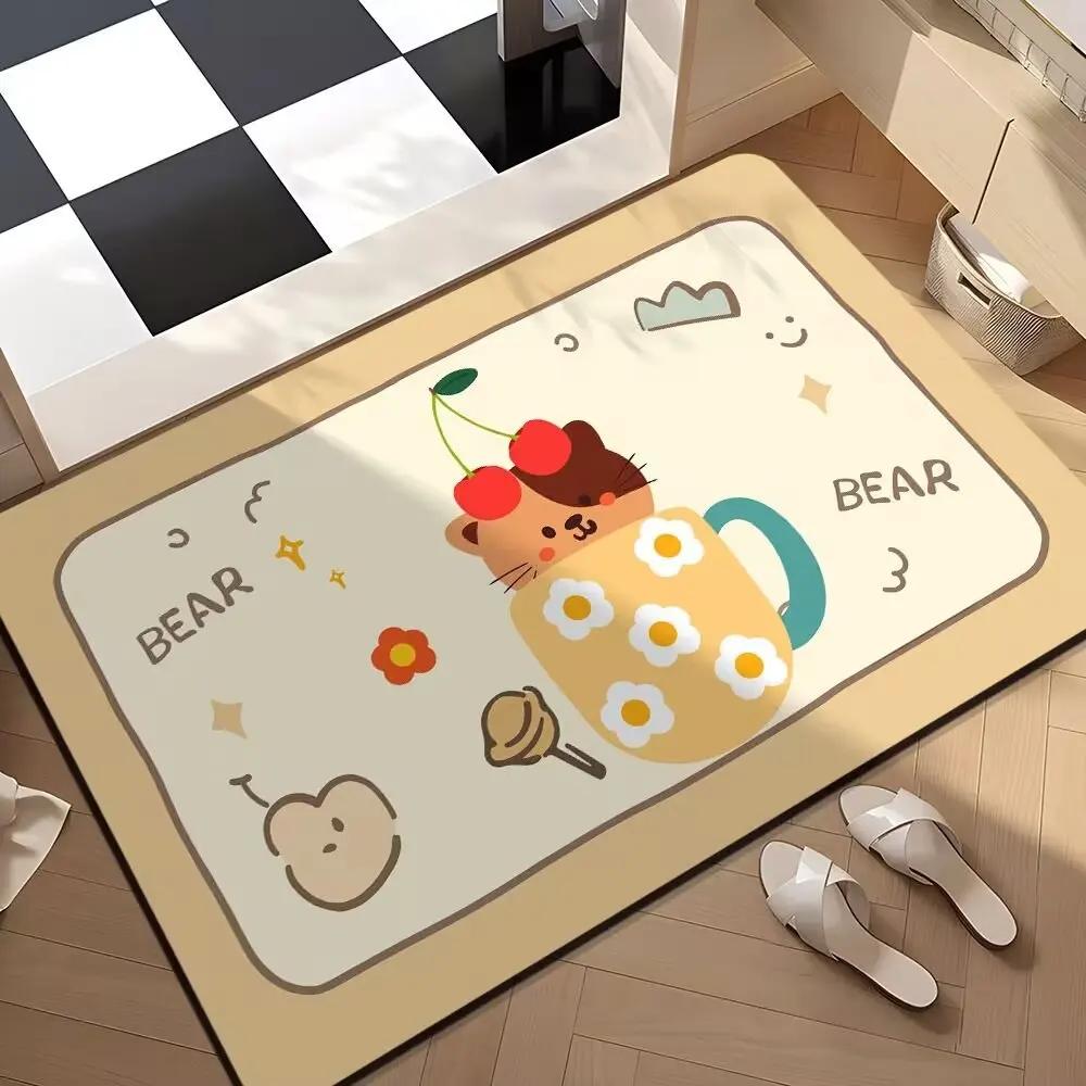 

Диатомовый коврик для пола, впитывающий и грязеотталкивающий, быстросохнущий коврик для ног для входа в ванную комнату и придверный коврик для домашнего использования 40X60cm 15.7X23.6in