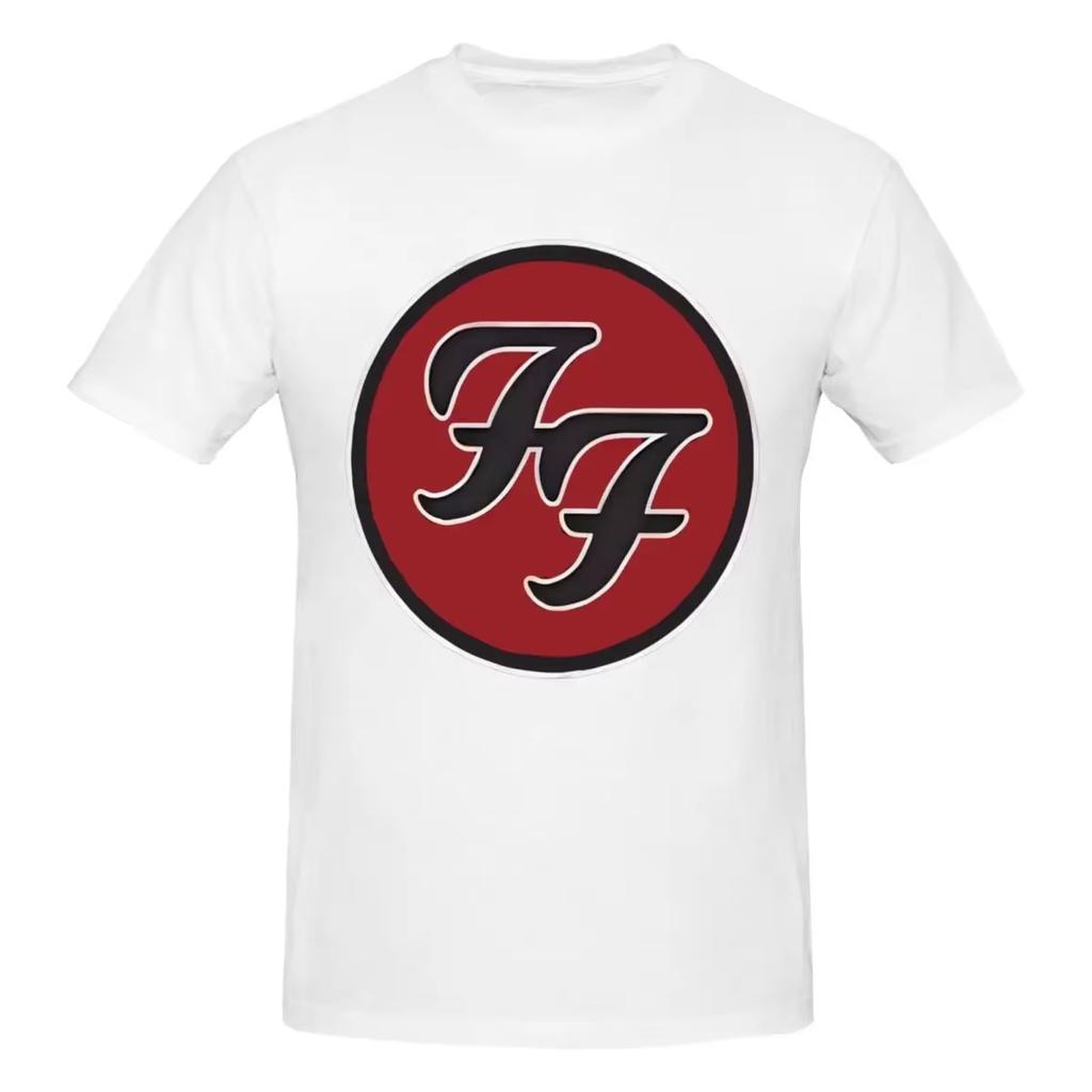 2025 Nové Letní F-Foo Band Fighters Rockové Grafické Tričko Y2KIdea Crew Neck Pánské a Dámské Tričko Velká Velikost