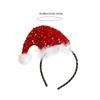 Christmas Sequins Headband Party Costume Hat Party Karaoke Punk Photo Props Cool Party Hat Hair Hoop Photo Props