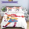 3pcs Duvet Cover Set (1*Duvet Cover + 2*Pillowcase, Without Core), Pippi Longstocking Print Bedding Set, Bedroom Decor, All‑Season, Birthday Gift