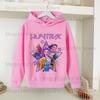 Kpop Demon Hunters Sweet Hoodie for Children Anime Cartoon Cute Hooded Sweatshirt Girls Spring Autumn Fashion Sports Hoodies