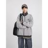 Spring Retro Color Block Raglan Sleeve Casual Jacket with Stand Collar
