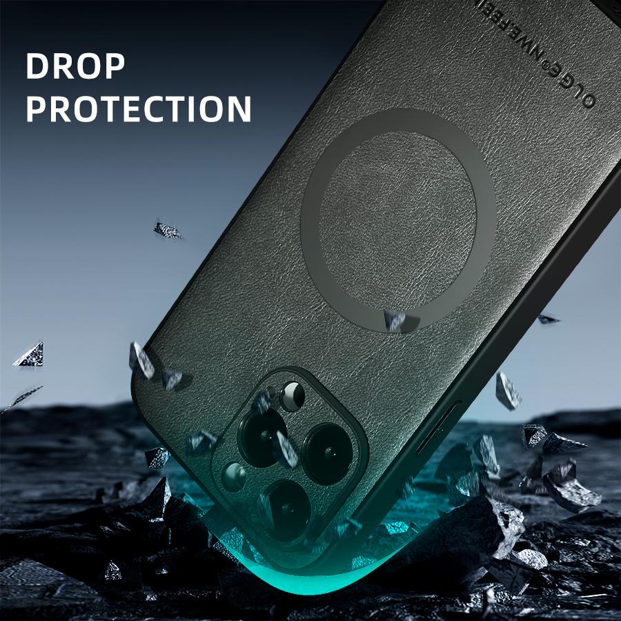 Hülle für iPhone 16 15 14 13 12 11 Pro Max Hülle Leder Handyhülle für iPhone 14 7 8 Plus XS XR Hülle Silikon Luxus Rückseite