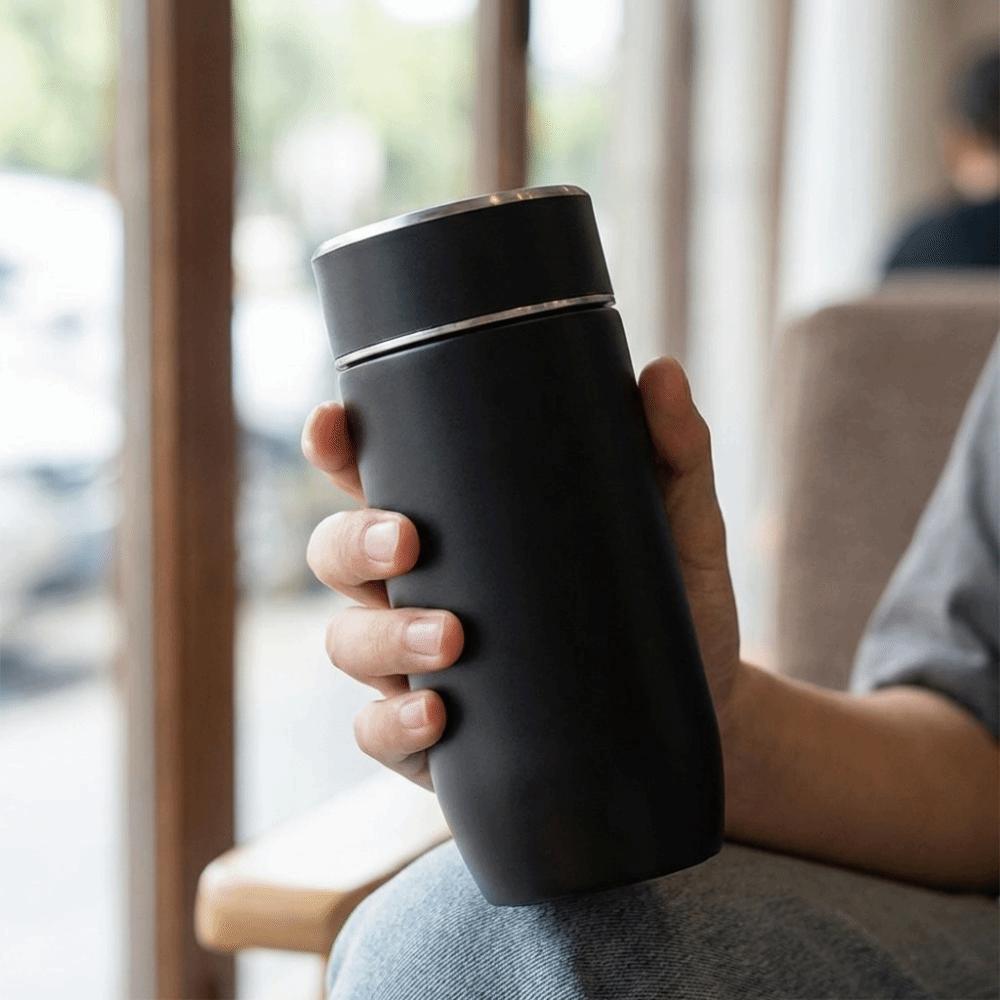 With Tea Filter Thermos Water Bottle 350ml Tea Brewing Cup Fashionable Coffee Mug  Car Use