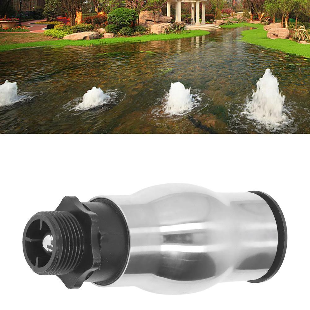 Pond Spray Head 15.2cm Foam Sprinkler 304 Stainless Steel Center Upward Spray Foamy Jet Effect G1 External Thread China Mainland