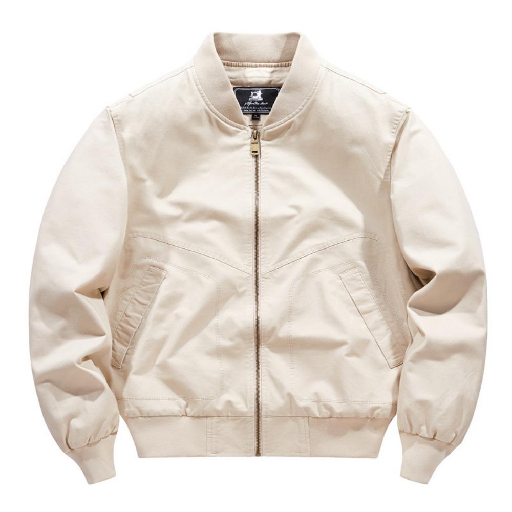 

Мужские осенне-зимние куртки-бомберы 2025 года, ветрозащитная куртка-пилот, повседневная мотоциклетная бейсбольная куртка для МУЖЧИН 5XL бежевый