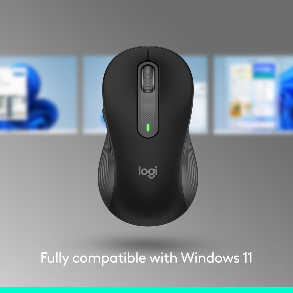 Logitech M650 Enterprise Grade Wireless Bluetooth Office Mouse with Dual-mode and Logi Bolt Receiver for Both Men and Women
