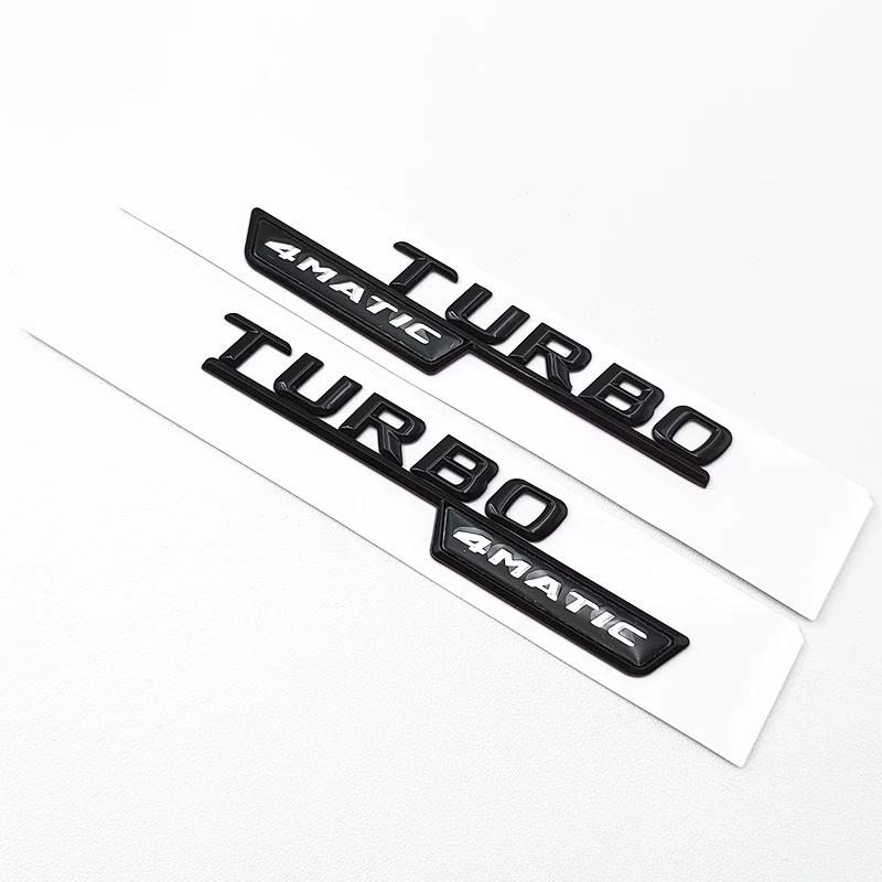 

3D ABS CLA45 Logo TURBO 4MATIC Badge For Mercedes Benz CLA 45 AMG W117 Car Rear Star Sticker Trunk AMG Emblem Accessories Glossy Black