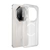 Phone Case for Huawei Mate80RS Extraordinary Master Lightweight Protective Cover Luggage Stripe Colorblock Transparent White