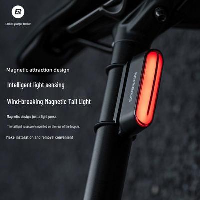 Rockbros Fanale Posteriore Intelligente Magnetico per Bicicletta
