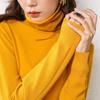 Wool Blend Women's High Neck Turtleneck Knit - 2025 Autumn/Winter Korean Style Slim Fit