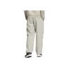 Adidas FW24 Straight Leg Woven Lace-Up Breathable Sports Pants Men Pants Light-Sesame Earth-Gray JX1785