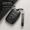 Leather Car Key Cover Case Protection Shell Keychain For Jaguar XE XJ XJL XF A9 C-X16 V12 Guitar F-type E-Pace