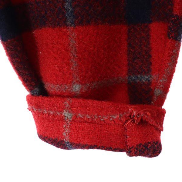 McGregor Full zip Check Pattern Jacket M Red x black Men's Used